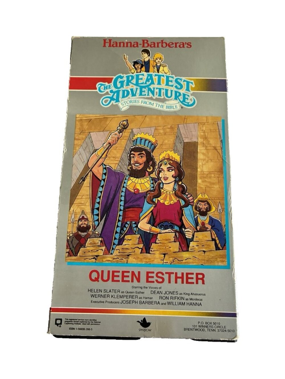 Vintage Hanna Barbera Queen Esther VHS Greatest Adventure Bible Stories